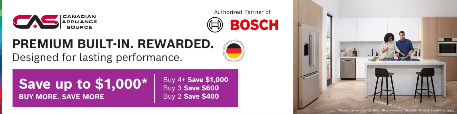Bosch appliances promotion