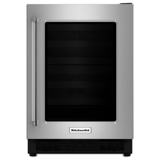 KitchenAid, 24 po. Largeur, couleur Acier Inox frigo