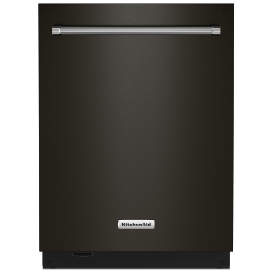 Lave-vaisselle KitchenAid, 24 pouce Largeur extérieure, 44 dB Niveau décibel, Fully Integrated, Acier inoxydable (intérieur), 5 Cycles de lavage, 16 Capacité (couverts), couleur Inox noir