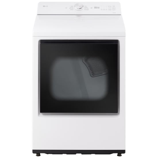LG Electric Dryer, 7.3 cu. ft. Dryer Capacity, 8 Dry Cycles, 5 Temperature Settings, Vented, Wifi Enabled, White colour