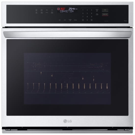 LG Single Wall Oven, 30 inch Exterior Width, Convection, Self Clean, 4.7 cu. ft. Capacity, Wifi Enabled, Air Fry, Stainless Steel colour Air Fry