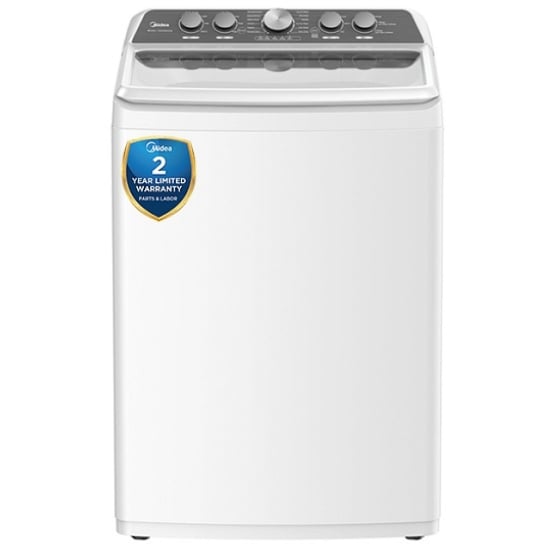 Laveuse à chargement vertical Midea , Agitateur, 4.7 pi. cu. Capacité de la laveuse, 8 Cycles de lavage, 4 Réglages de température, 700 RPM Vitesse de rotation de la laveuse, couleur Blanc