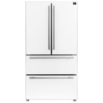 Forno FFRBI1820-36WHT Réfrigérateur à profondeur de comptoir à portes françaises frigo