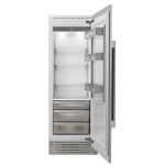 Fulgor Milano 24 pouce 13.03 pi. cu. Accepte les panneaux personnalisés Column Refrigerator