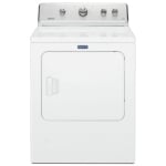 White Front Load Gas Dryer With Extra Power And Quick Dry Cycle 7 3 Cu Ft Mgd6630hw Maytag