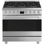 Smeg 36 pouce Biénergie Cuisinière