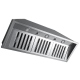 Hotte de ventilation encastré Inox Ancona (AN-1328)