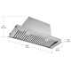 Ancona Stainless Steel Cabinet Insert (AN-1340)