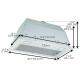 Hotte de ventilation encastré Inox Ancona (AN-1368)