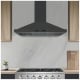 Hotte de cuisinière Inox noir Ancona (AN-1576)
