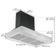 Ancona Black Range Hood (AN-1579)