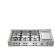 Surface de cuisson au gaz Bertazzoni CB486G00X 48 pouce