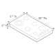 Bertazzoni 36 inch Cooktop (QB36500X)