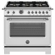 Bertazzoni 36 inch Stainless Steel Gas Range (HER366BCFGMXT)