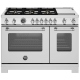 Bertazzoni 48 inch Stainless Steel Propane Gas Range (MAS486BTFGMXTLP)