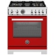 Cuisinière à Biénergie Rouge Bertazzoni (PRO304BFEPROT)