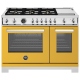 Bertazzoni 48 inch Yellow Gas Range (PRO486BTFGMGIT)