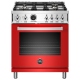 Bertazzoni 30 inch Dual Fuel Range (PROF304DFSROT)