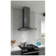 Hotte de cuisinière Inox noir Best (WCS1306BLS)