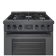 Bosch 800 Series 30 inch Black Stainless Steel Dual Fuel Range (HDS8045C)