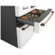 Cafe 36 inch 27.8 cu. ft. White French Door Refrigerator (CVE28DP4NW2)