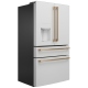 Cafe 36 inch 22.30 cu. ft. French Door Refrigerator (CXE22DP4PW2)