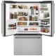 Cafe 36 inch 22.2 cu. ft. Stainless Steel French Door Refrigerator (CYE23TP2MS1)