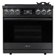 Dacor 36 inch Graphite Steel Dual Fuel Range (DOP36C86DLM)