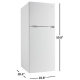 Danby 24 inch 10.1 cu. ft. Top Freezer Refrigerator (DFF100C1WDB)