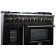 Forno 48 inch Black Dual Fuel Range (FFSGS6387-48BLK)