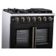 Forno 36 inch Black Gas Range (FFSGS6460-36BLK)