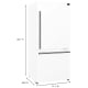 Forno 31 inch 17.2 cu. ft. Bottom Freezer Refrigerator (FFFFD1785-31WHT)