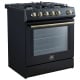 Forno FFSGS1116-30BLK 30 inch Gas Range
