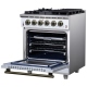 Forno Gas Range (FFSGS6239-30WHT)