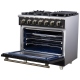 Forno Gas Range (FFSGS6239-36BLK)
