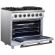Cuisinière à Gaz Forno FFSGS6239-36WHT