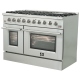 Forno FFSGS6244-48WHT 48 inch Gas Range