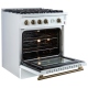 Forno 30 inch Gas Range (FFSGS6277-30WHT)