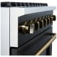 Forno 36 inch Black Gas Range (FFSGS6277-36BLK)