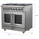 Forno 36 inch Dual Fuel Range (FFSGS6325-36)