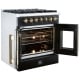 Forno 30 inch Dual Fuel Range (FFSGS6356-30BLK)