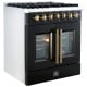 Forno 30 inch Black Dual Fuel Range (FFSGS6356-30BLK)