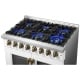 Forno FFSGS6356-36WHT 36 inch Dual Fuel Range