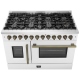 Forno FFSGS6356-48WHT 48 inch Dual Fuel Range