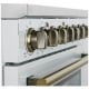 Forno 36 inch White Electric Range (FFSEL6011-36WHT)