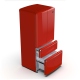 Forno FFFFD1791-33RED 33 inch 18.0 cu. ft. Refrigerator