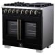 Forno 36 inch Dual Fuel Range (FFSGS6387-36BLK)