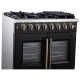 Forno 36 inch Black Dual Fuel Range (FFSGS6387-36BLK)