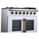 Forno 36 inch White Gas Range (FFSGS6460-36WHT)