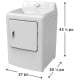 Frigidaire FLVG7000AW 7 cu. ft. Vented Dryer